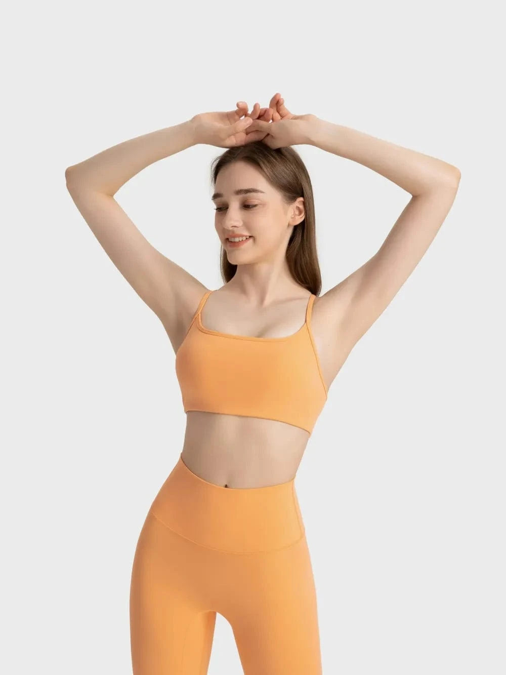 Millennia Crisscross Back Scoop Neck Active Cami with Detachable Chest Pads - ShalayeFashion