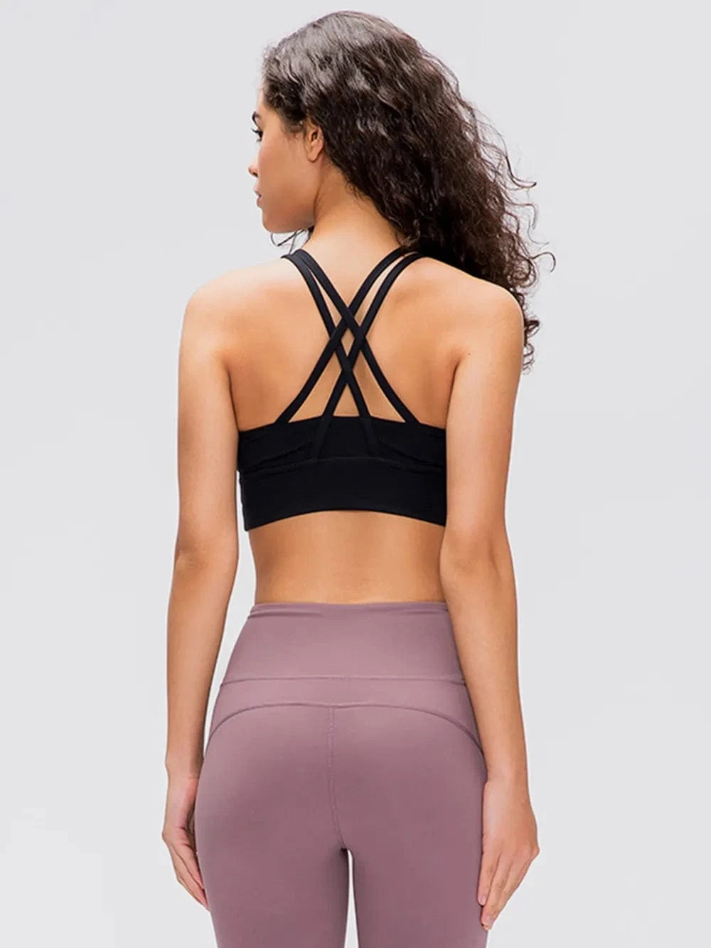 Millennia Crisscross Scoop Neck Active Tank - ShalayeFashion