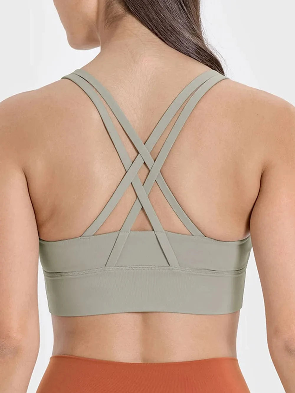 Millennia Crisscross Scoop Neck Active Tank - ShalayeFashion