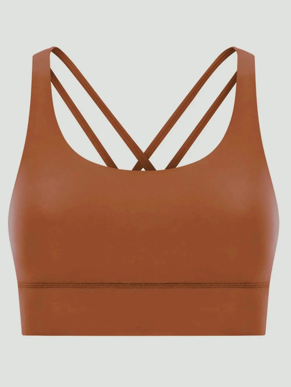 Millennia Crisscross Scoop Neck Active Tank - ShalayeFashion