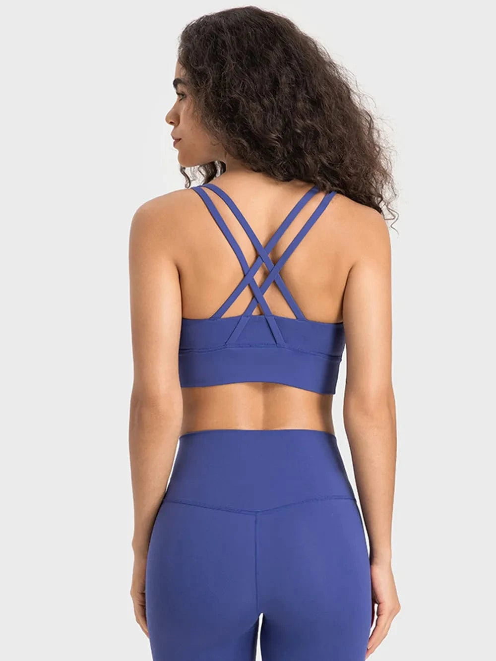 Millennia Crisscross Scoop Neck Active Tank - ShalayeFashion