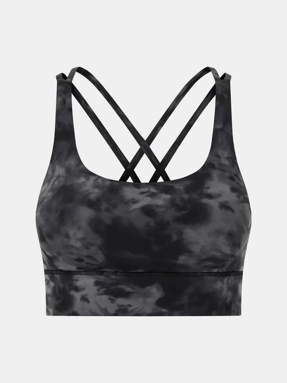 Millennia Crisscross Scoop Neck Active Tank - ShalayeFashion