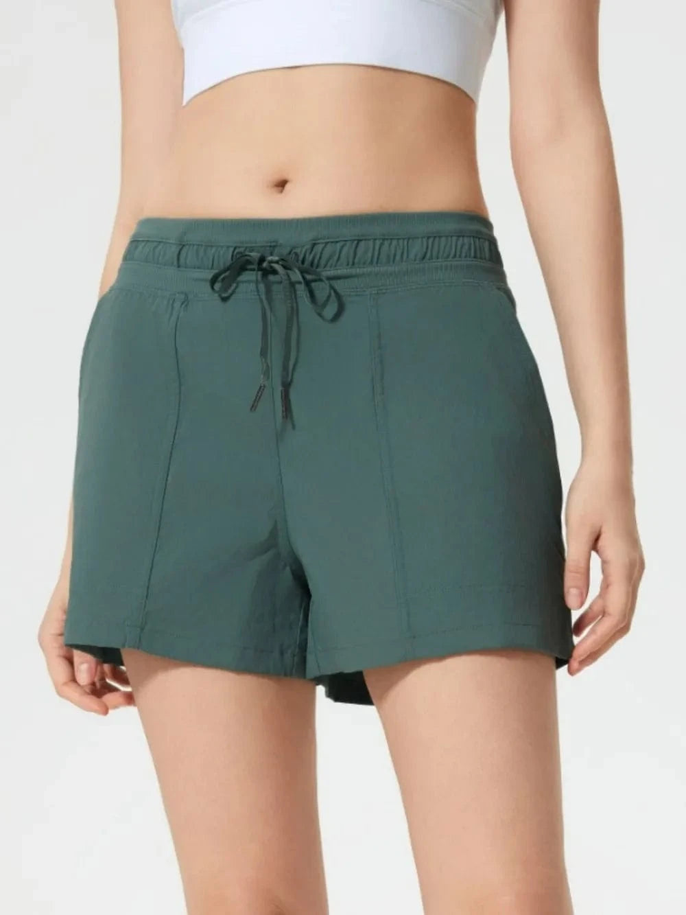 Millennia Drawstring Active Shorts with Pockets - ShalayeFashion