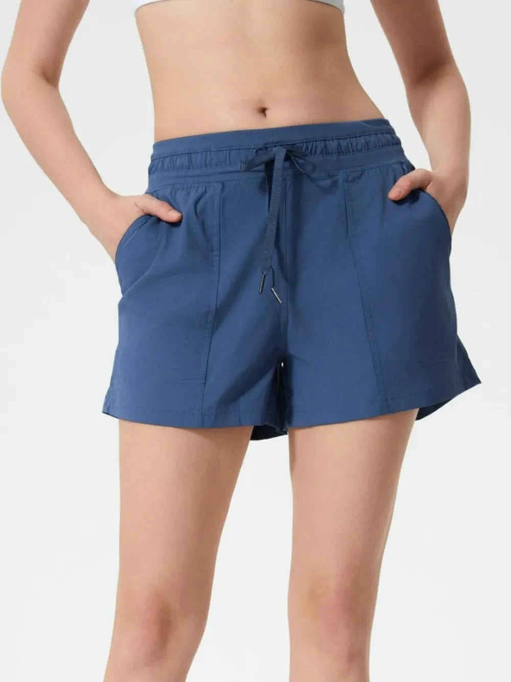Millennia Drawstring Active Shorts with Pockets - ShalayeFashion
