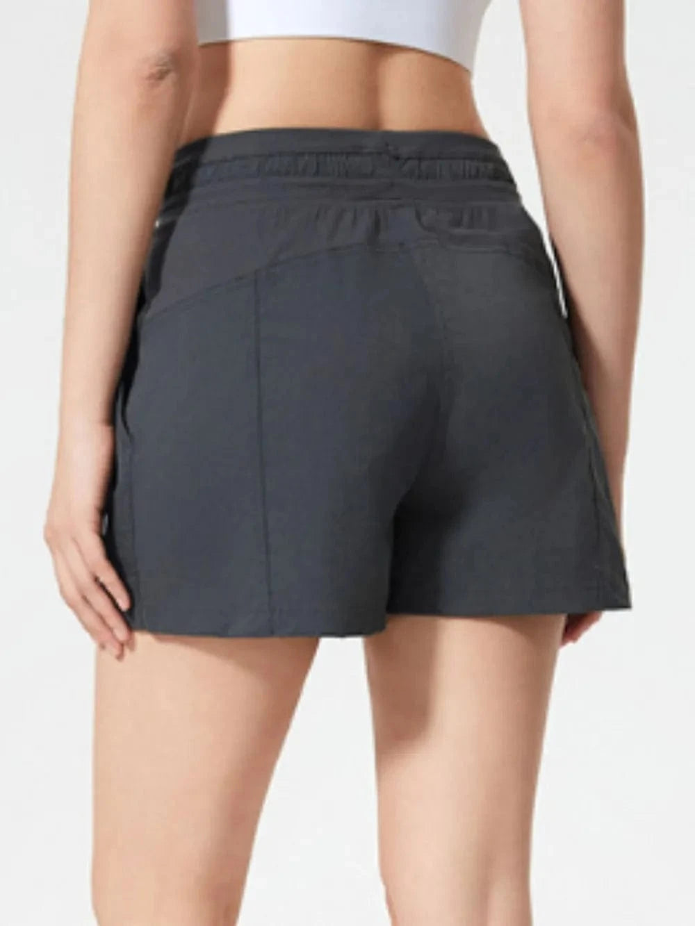 Millennia Drawstring Active Shorts with Pockets - ShalayeFashion