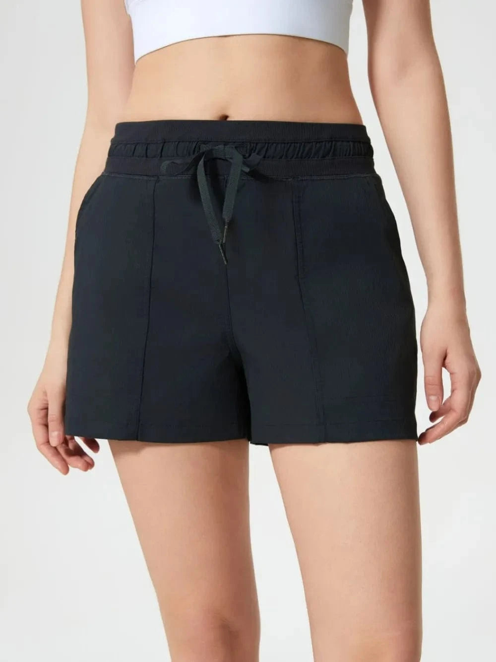 Millennia Drawstring Active Shorts with Pockets - ShalayeFashion