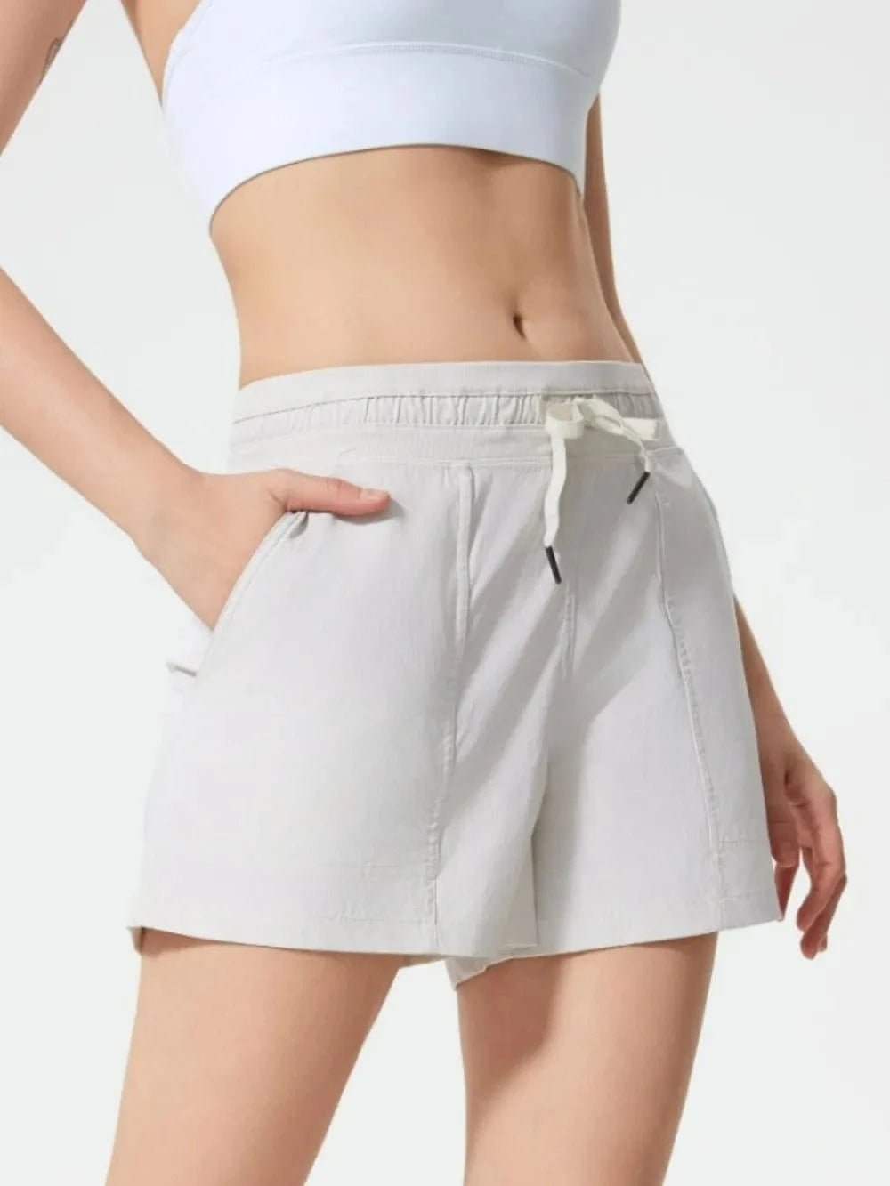 Millennia Drawstring Active Shorts with Pockets - ShalayeFashion