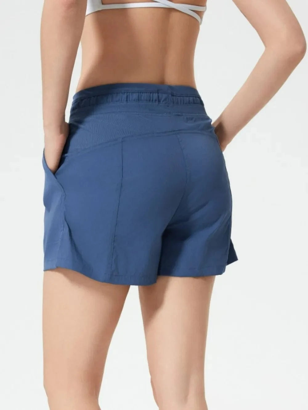 Millennia Drawstring Active Shorts with Pockets - ShalayeFashion