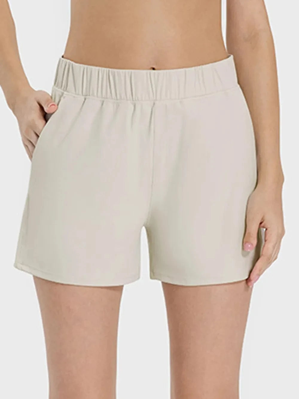 Millennia Elastic Waist Active Shorts - ShalayeFashion