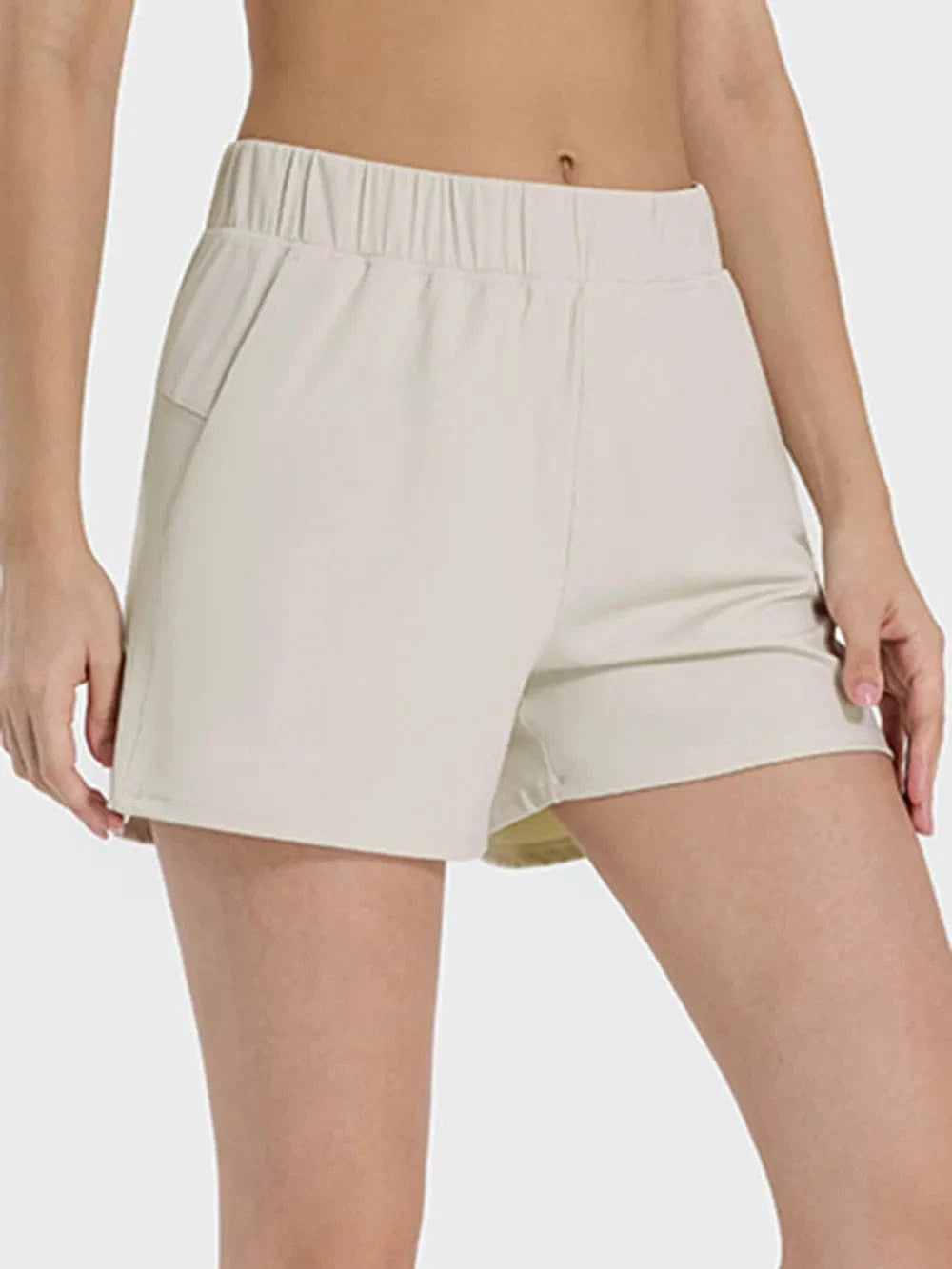 Millennia Elastic Waist Active Shorts - ShalayeFashion