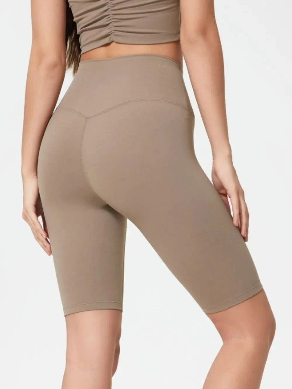 Millennia High Rise Wide Waistband Active Shorts - ShalayeFashion
