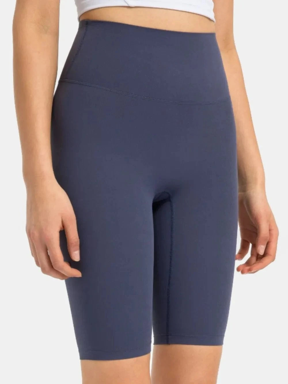 Millennia High Rise Wide Waistband Active Shorts - ShalayeFashion