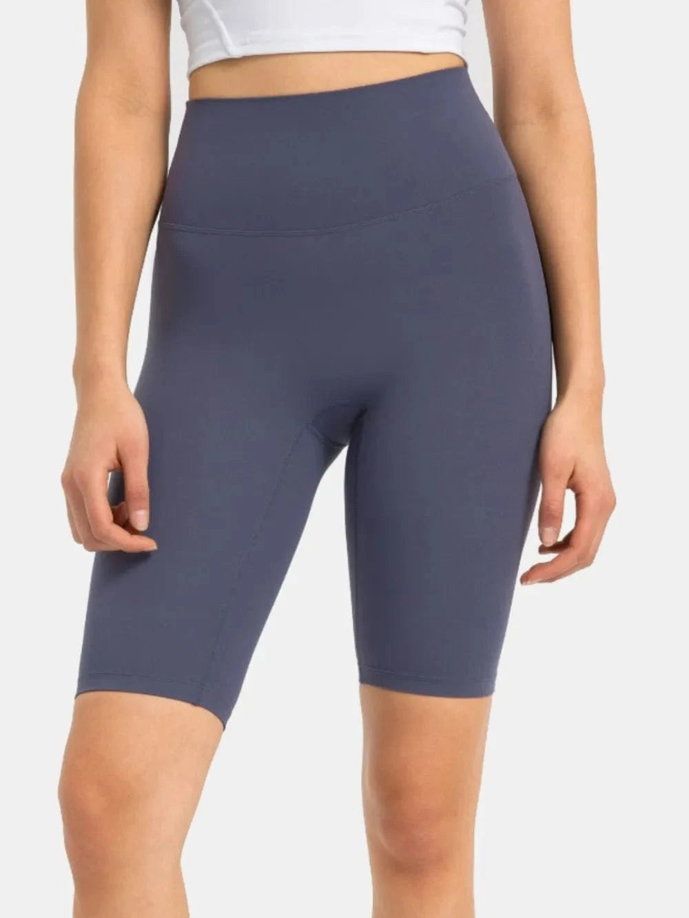 Millennia High Rise Wide Waistband Active Shorts - ShalayeFashion