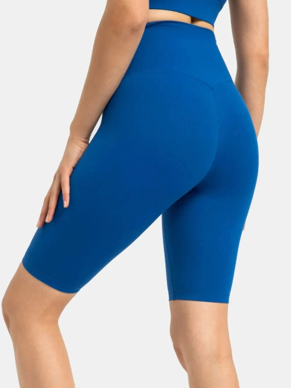 Millennia High Rise Wide Waistband Active Shorts - ShalayeFashion