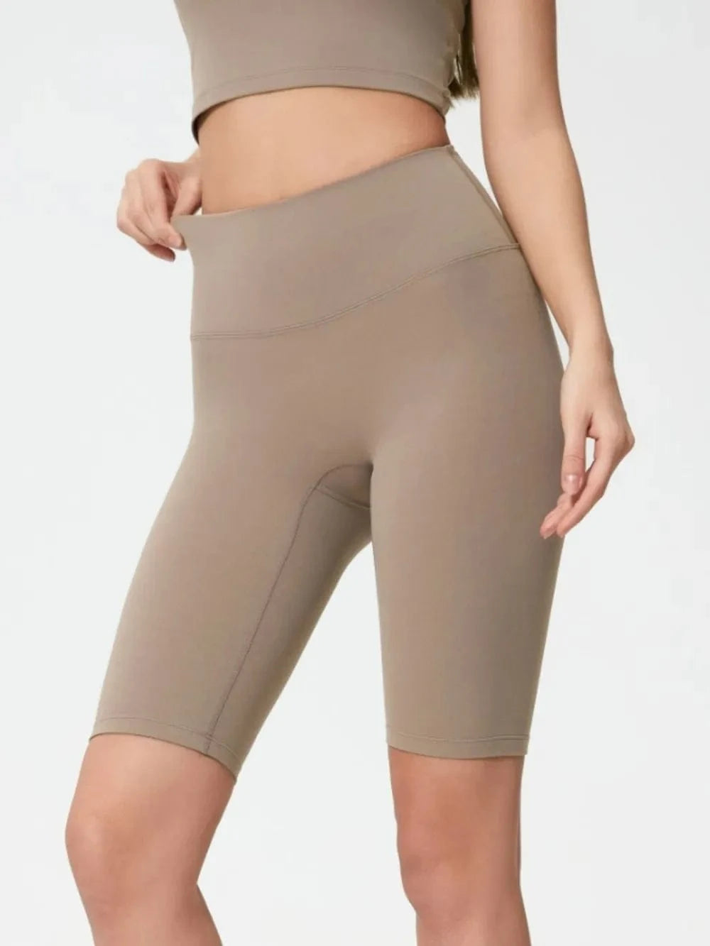 Millennia High Rise Wide Waistband Active Shorts - ShalayeFashion
