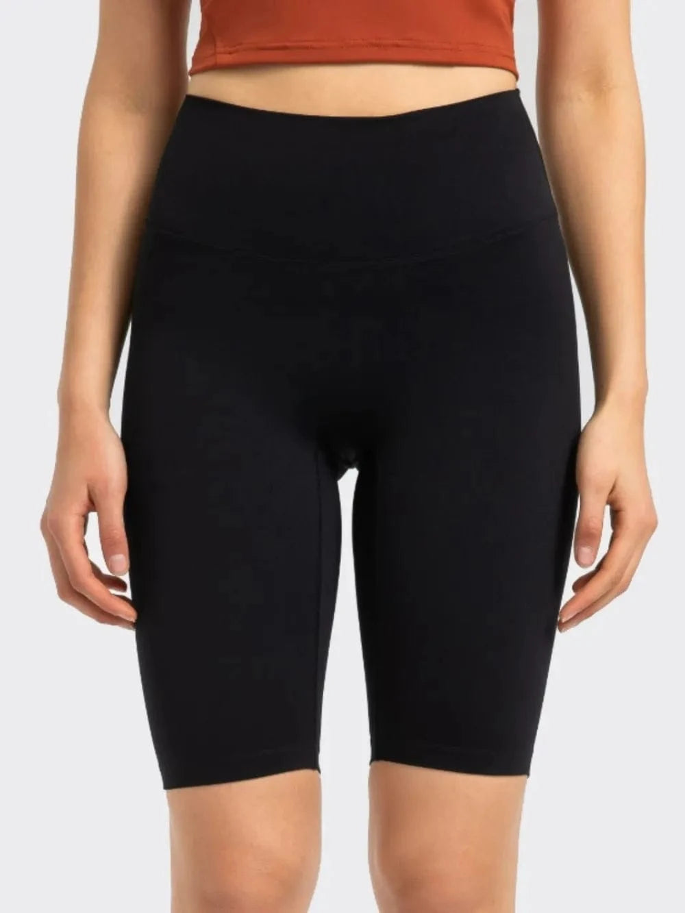 Millennia High Rise Wide Waistband Active Shorts - ShalayeFashion