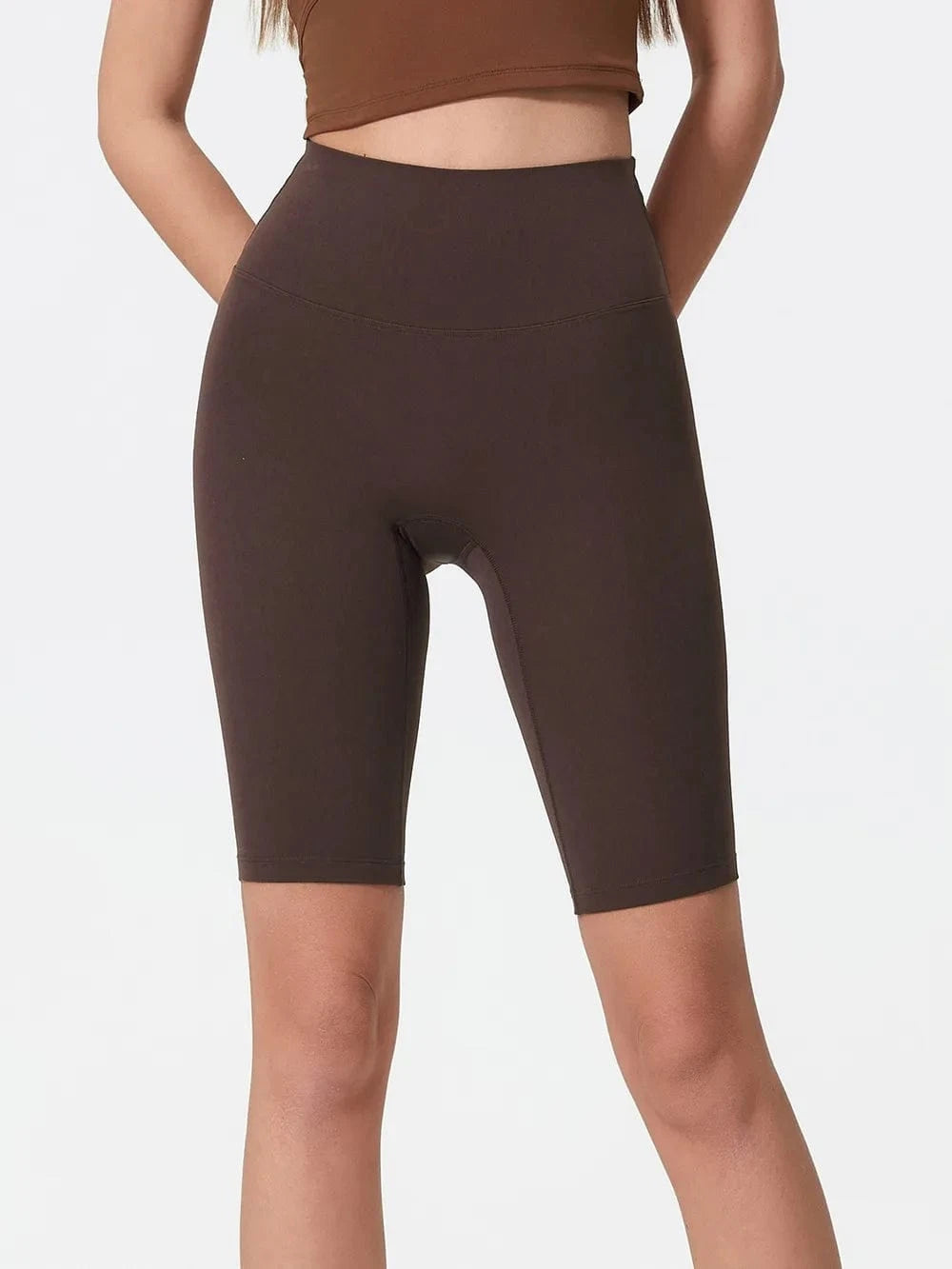 Millennia High Rise Wide Waistband Active Shorts - ShalayeFashion