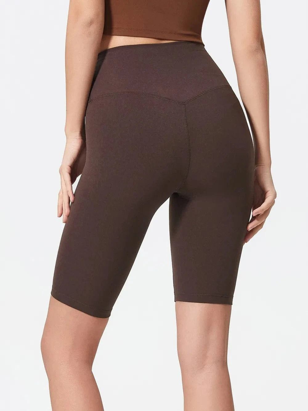 Millennia High Rise Wide Waistband Active Shorts - ShalayeFashion