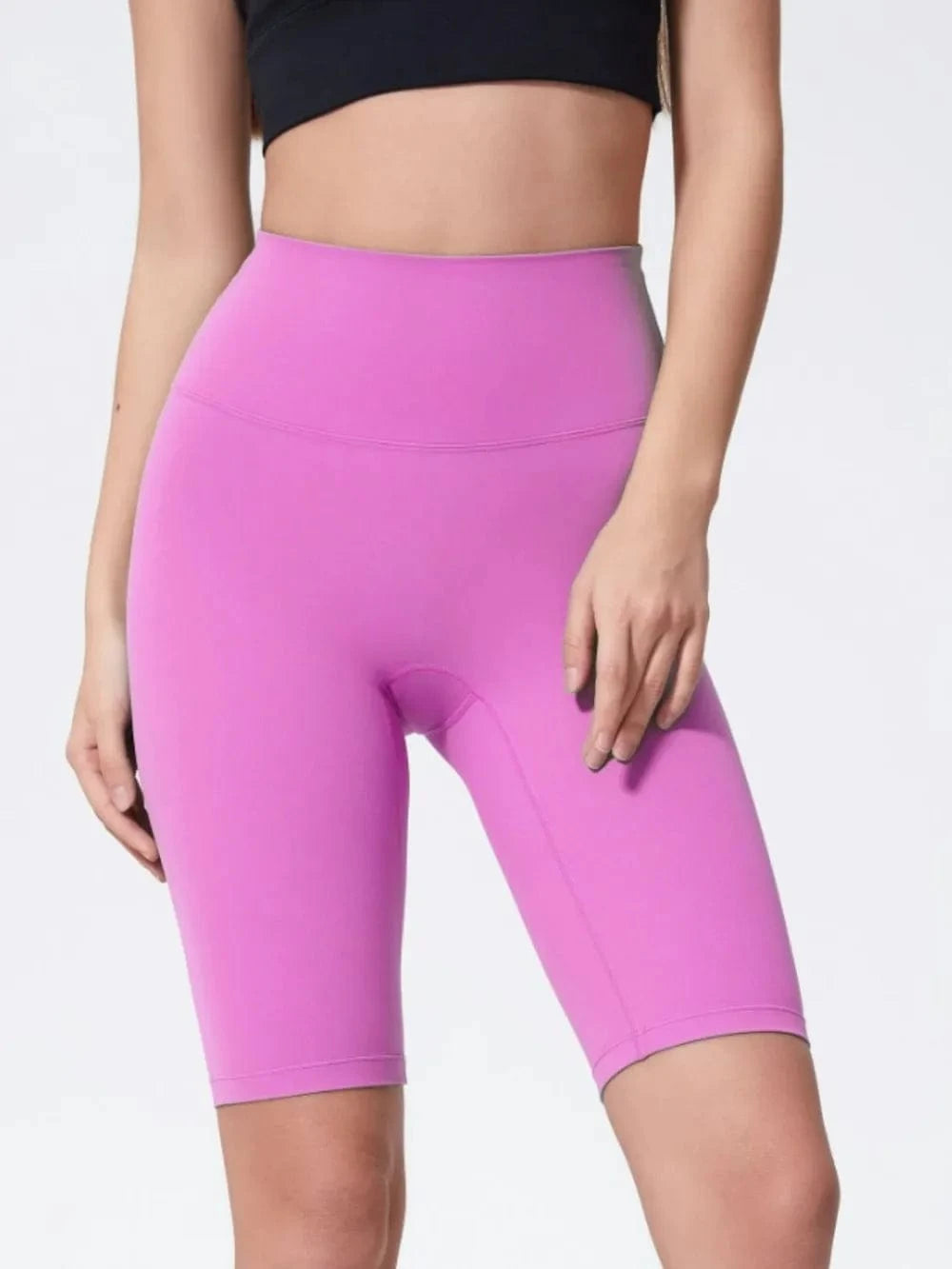 Millennia High Rise Wide Waistband Active Shorts - ShalayeFashion