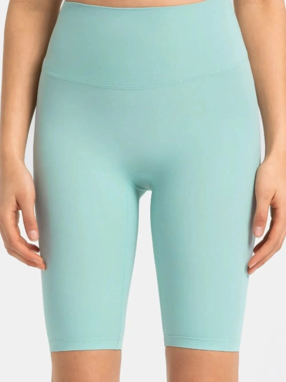 Millennia High Rise Wide Waistband Active Shorts - ShalayeFashion