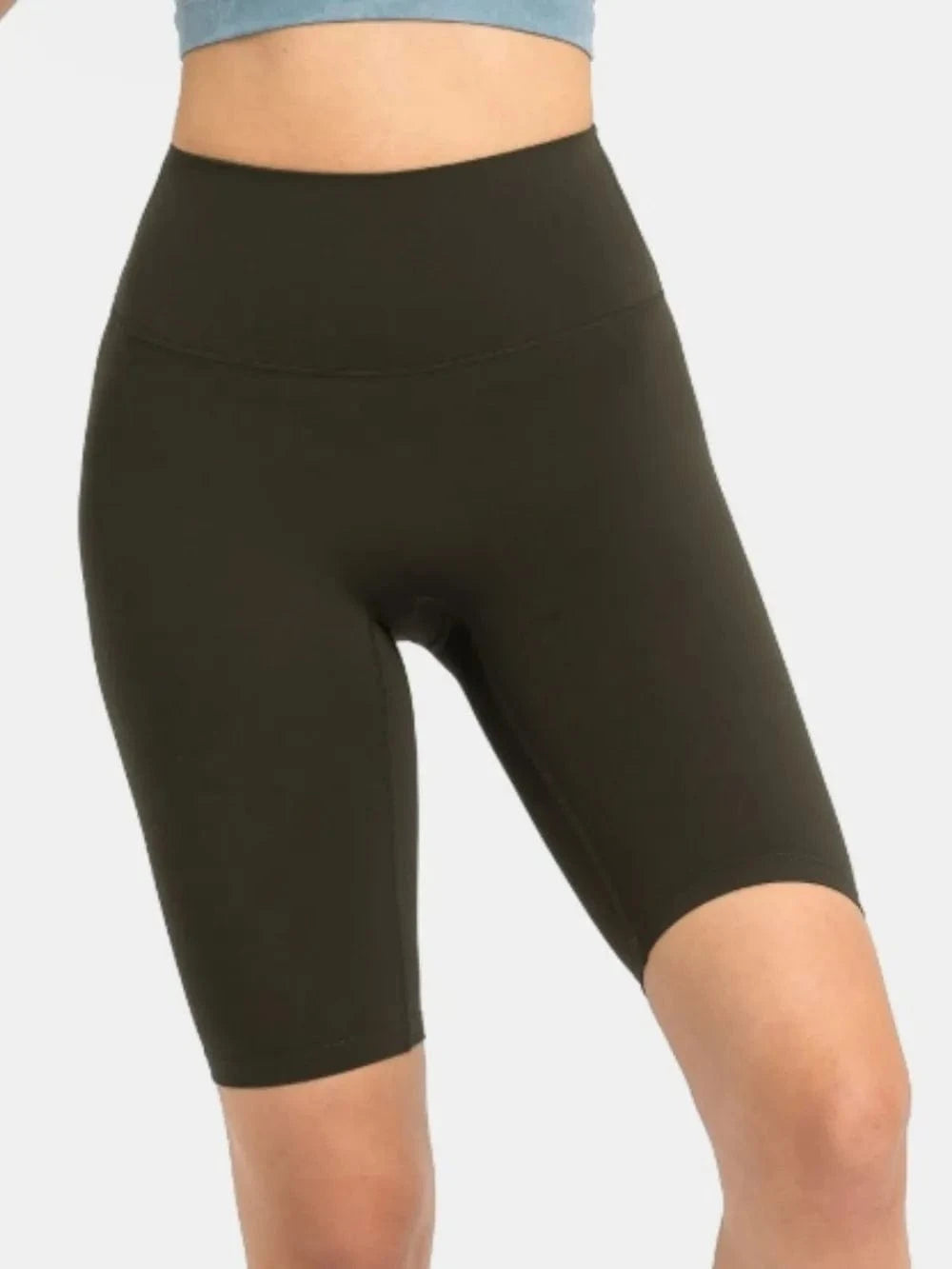 Millennia High Rise Wide Waistband Active Shorts - ShalayeFashion