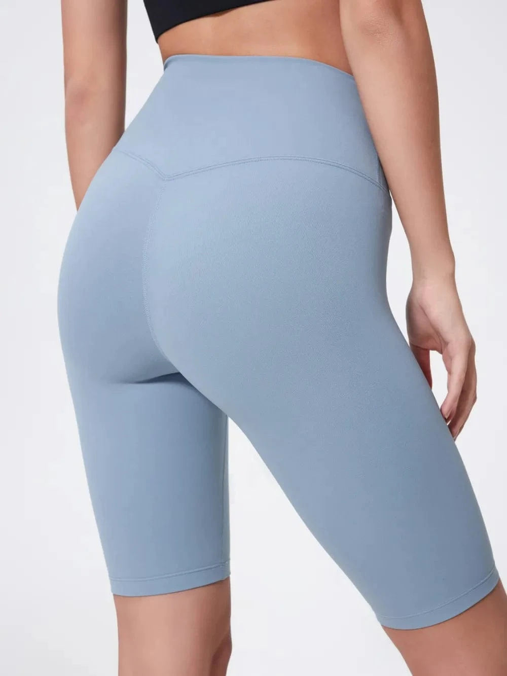Millennia High Rise Wide Waistband Active Shorts - ShalayeFashion