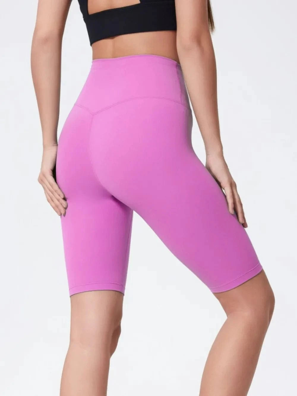 Millennia High Rise Wide Waistband Active Shorts - ShalayeFashion