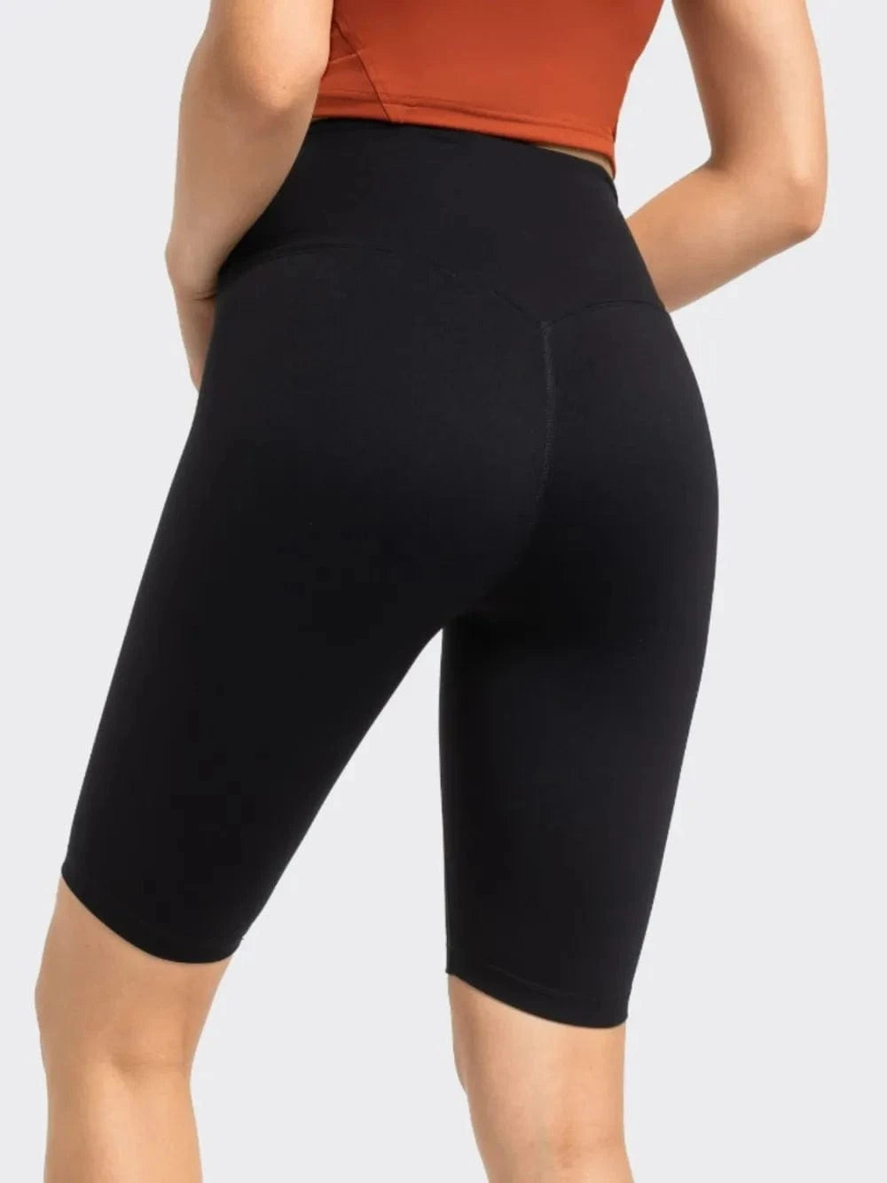 Millennia High Rise Wide Waistband Active Shorts - ShalayeFashion