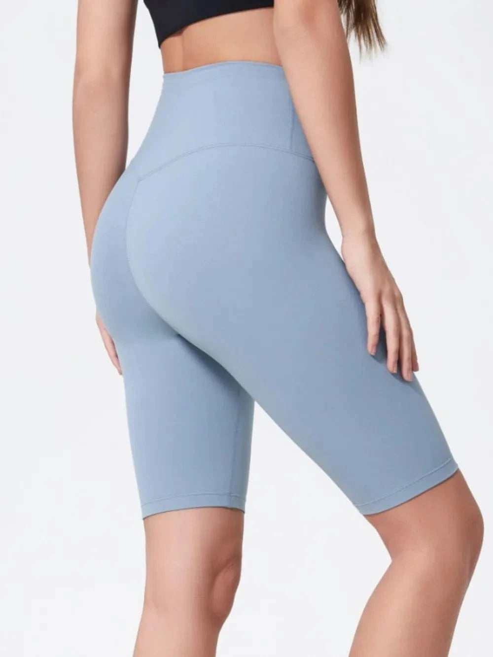 Millennia High Rise Wide Waistband Active Shorts - ShalayeFashion
