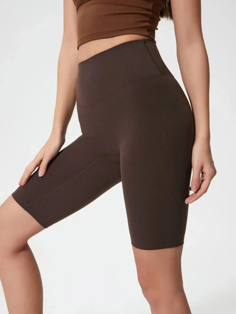 Millennia High Rise Wide Waistband Active Shorts - ShalayeFashion