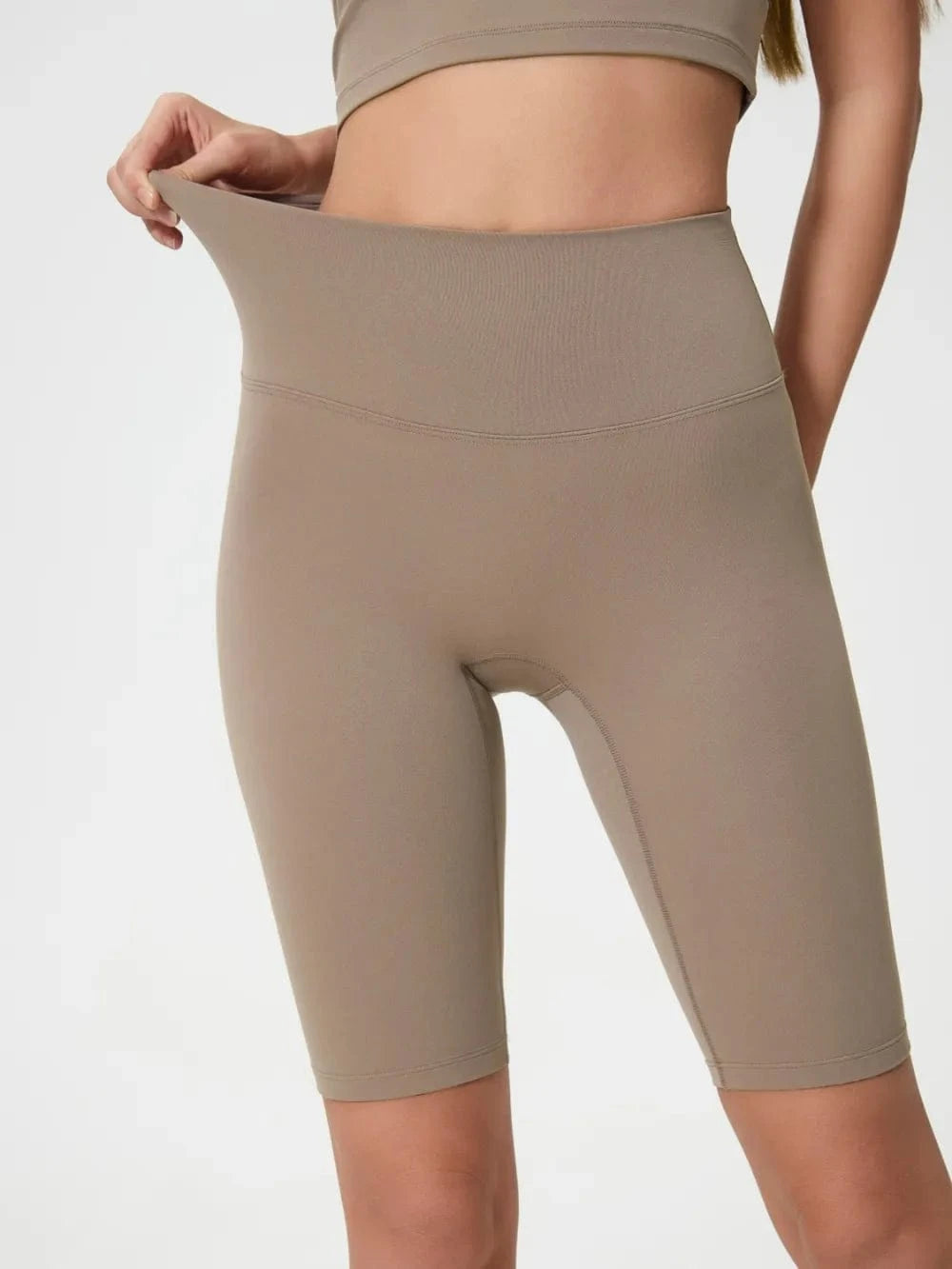 Millennia High Rise Wide Waistband Active Shorts - ShalayeFashion