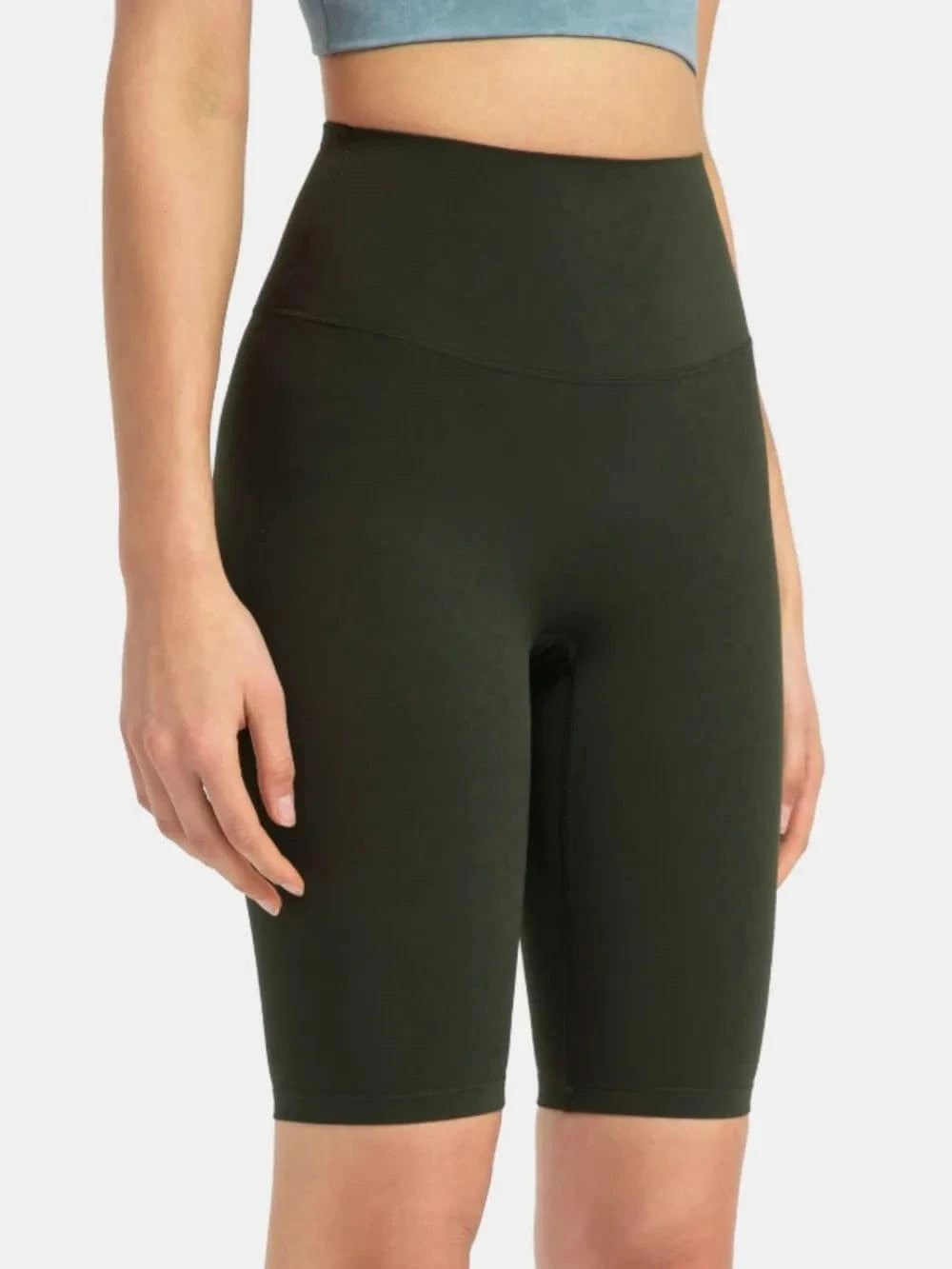 Millennia High Rise Wide Waistband Active Shorts - ShalayeFashion