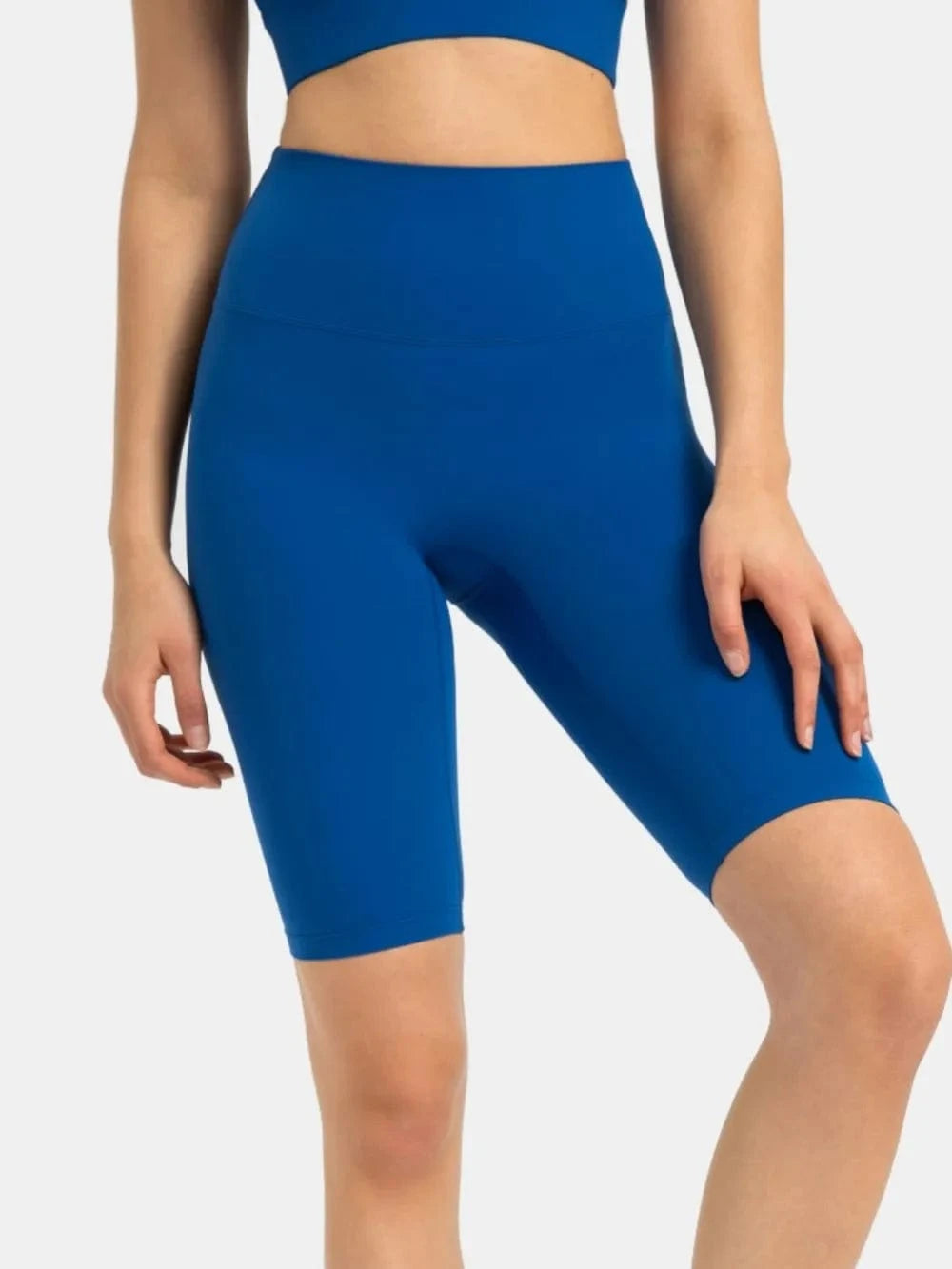 Millennia High Rise Wide Waistband Active Shorts - ShalayeFashion