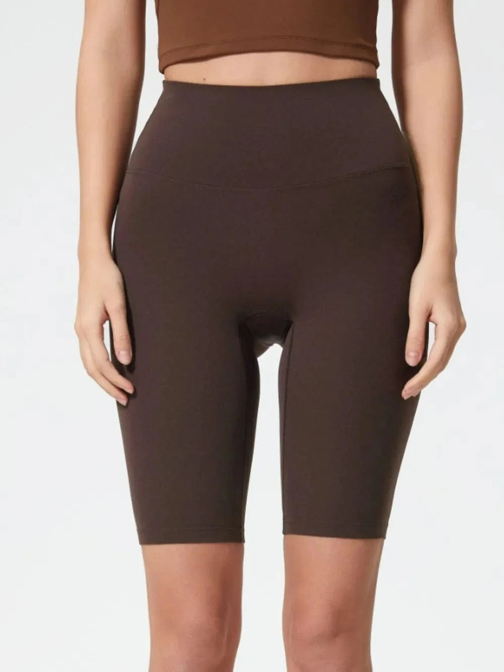 Millennia High Rise Wide Waistband Active Shorts - ShalayeFashion