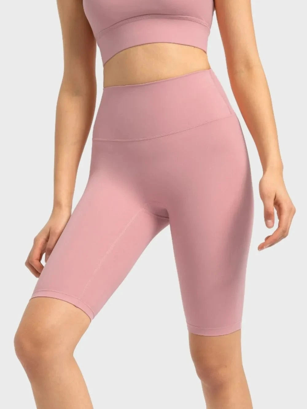 Millennia High Rise Wide Waistband Active Shorts - ShalayeFashion