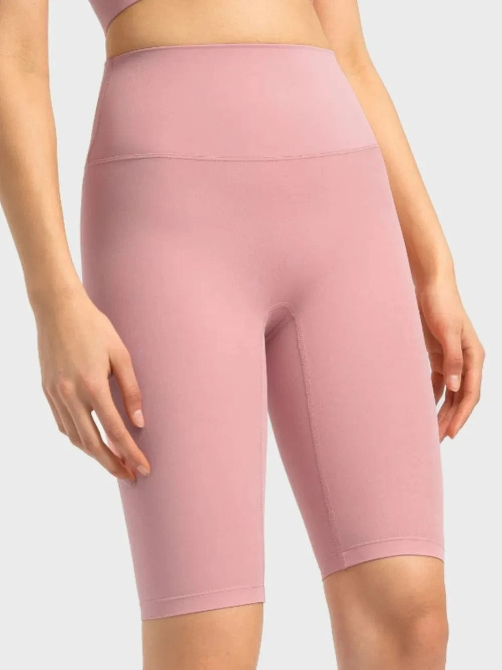 Millennia High Rise Wide Waistband Active Shorts - ShalayeFashion