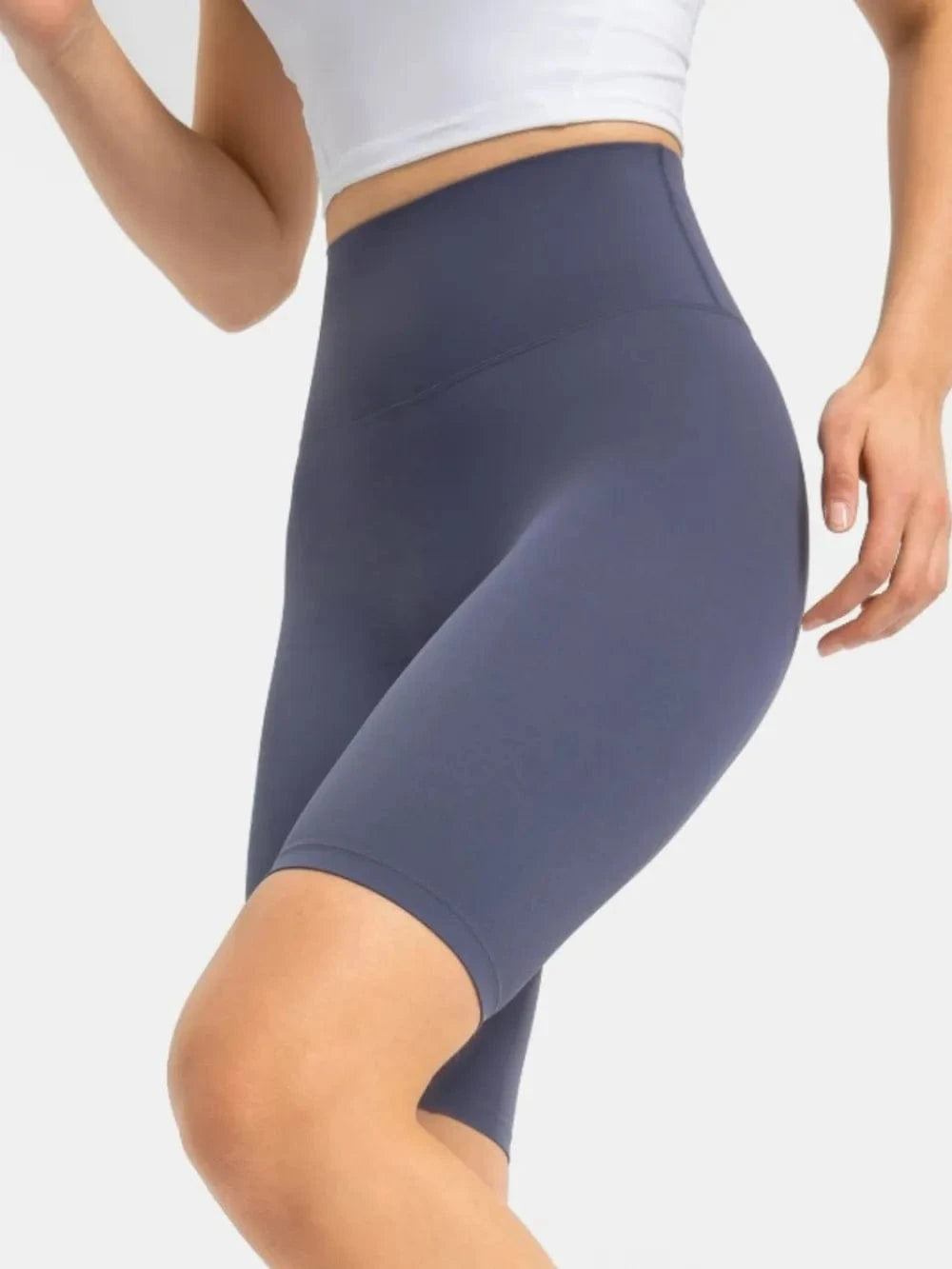 Millennia High Rise Wide Waistband Active Shorts - ShalayeFashion