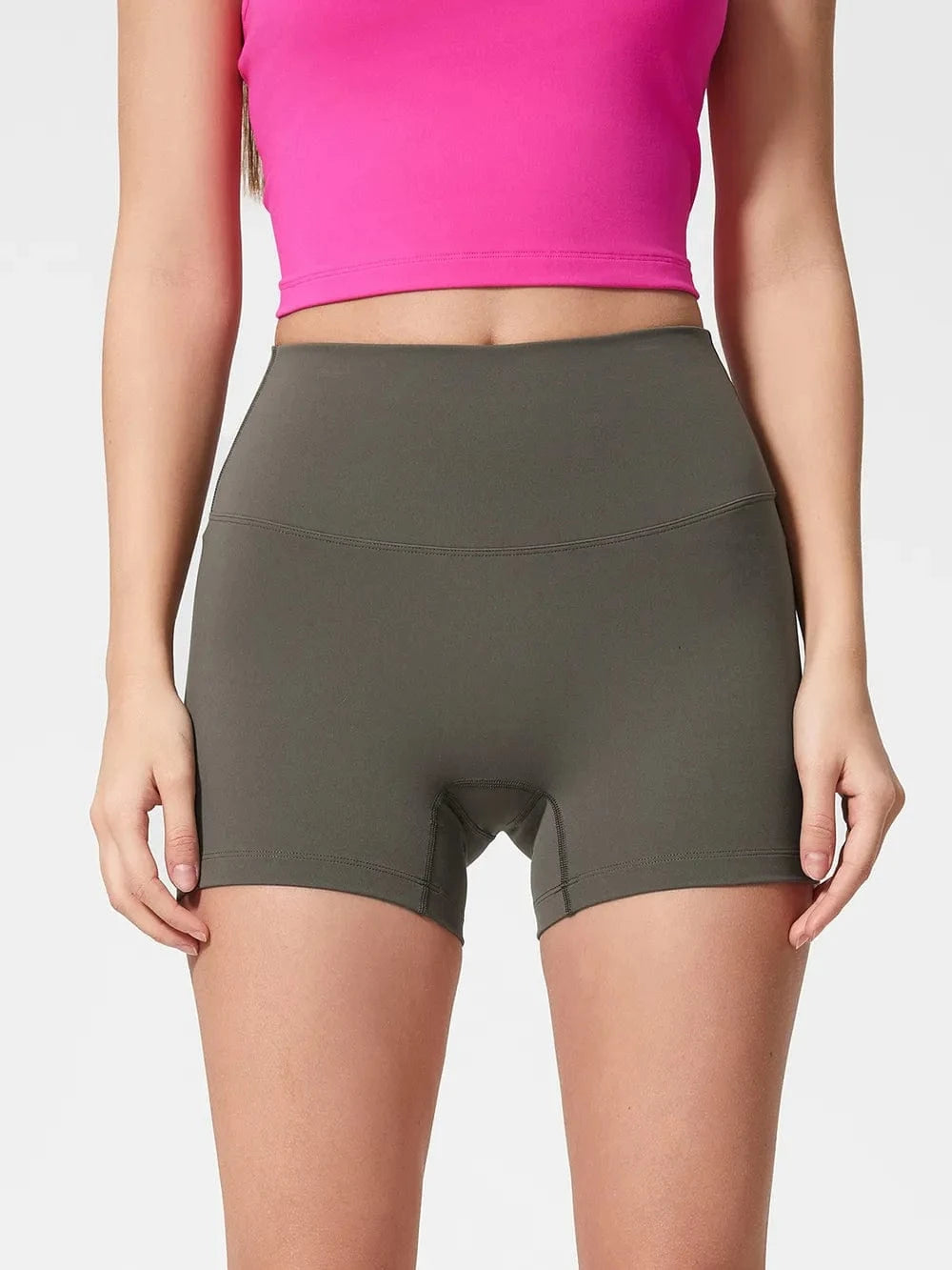 Millennia High Waist Active Shorts - ShalayeFashion