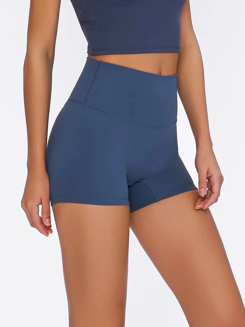 Millennia High Waist Active Shorts - ShalayeFashion