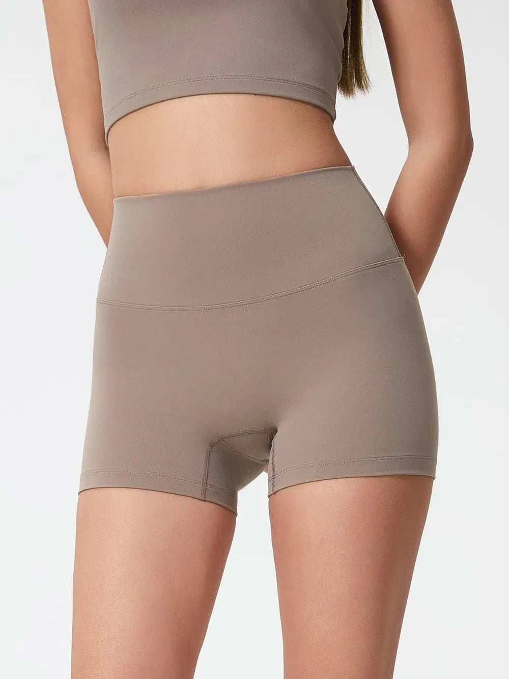 Millennia High Waist Active Shorts - ShalayeFashion