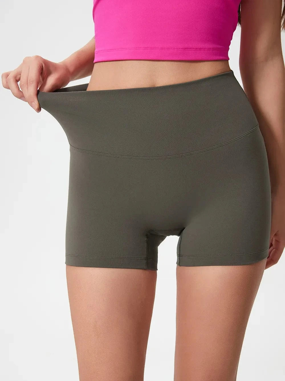 Millennia High Waist Active Shorts - ShalayeFashion