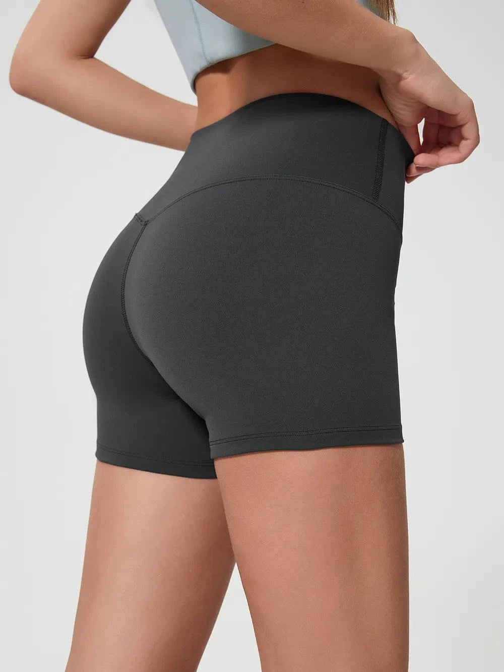 Millennia High Waist Active Shorts - ShalayeFashion