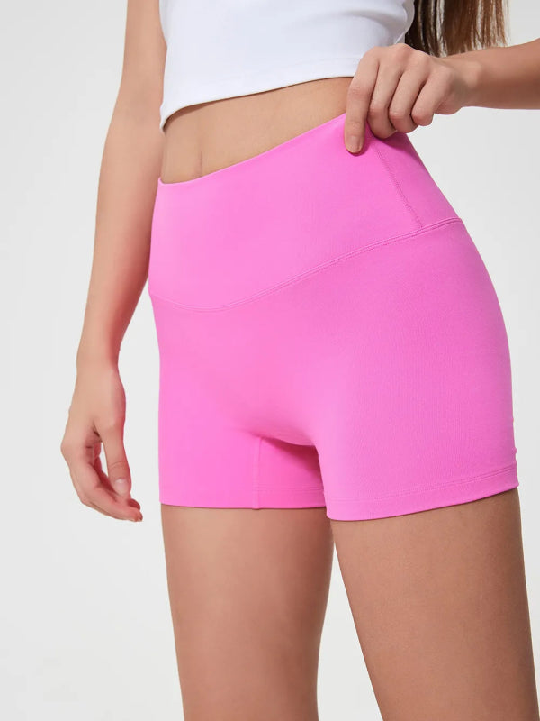 Millennia High Waist Active Shorts - ShalayeFashion