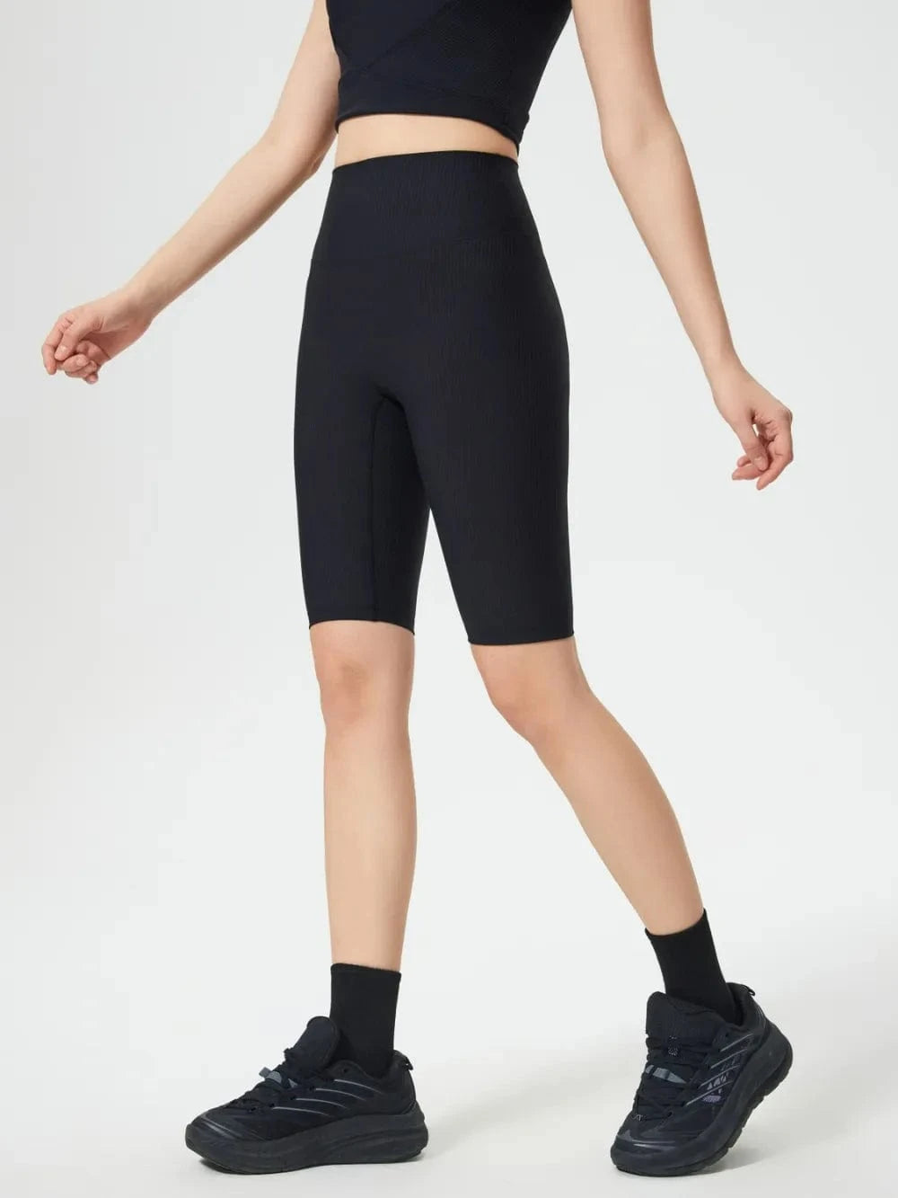 Millennia High Waist Active Shorts - ShalayeFashion