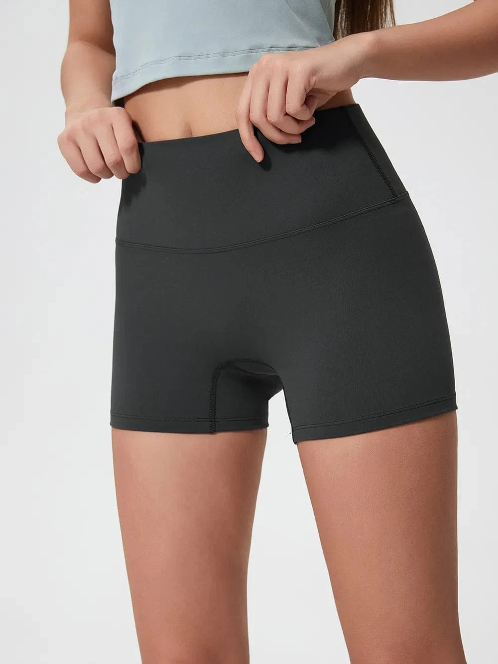 Millennia High Waist Active Shorts - ShalayeFashion