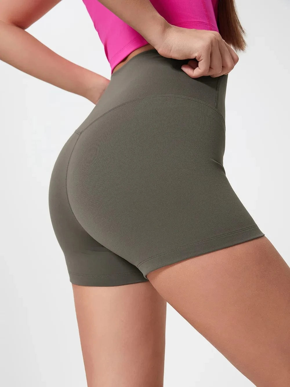 Millennia High Waist Active Shorts - ShalayeFashion