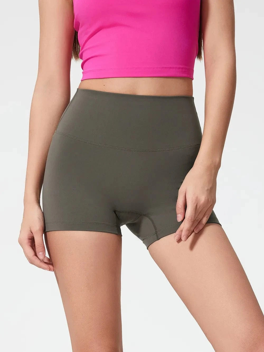 Millennia High Waist Active Shorts - ShalayeFashion