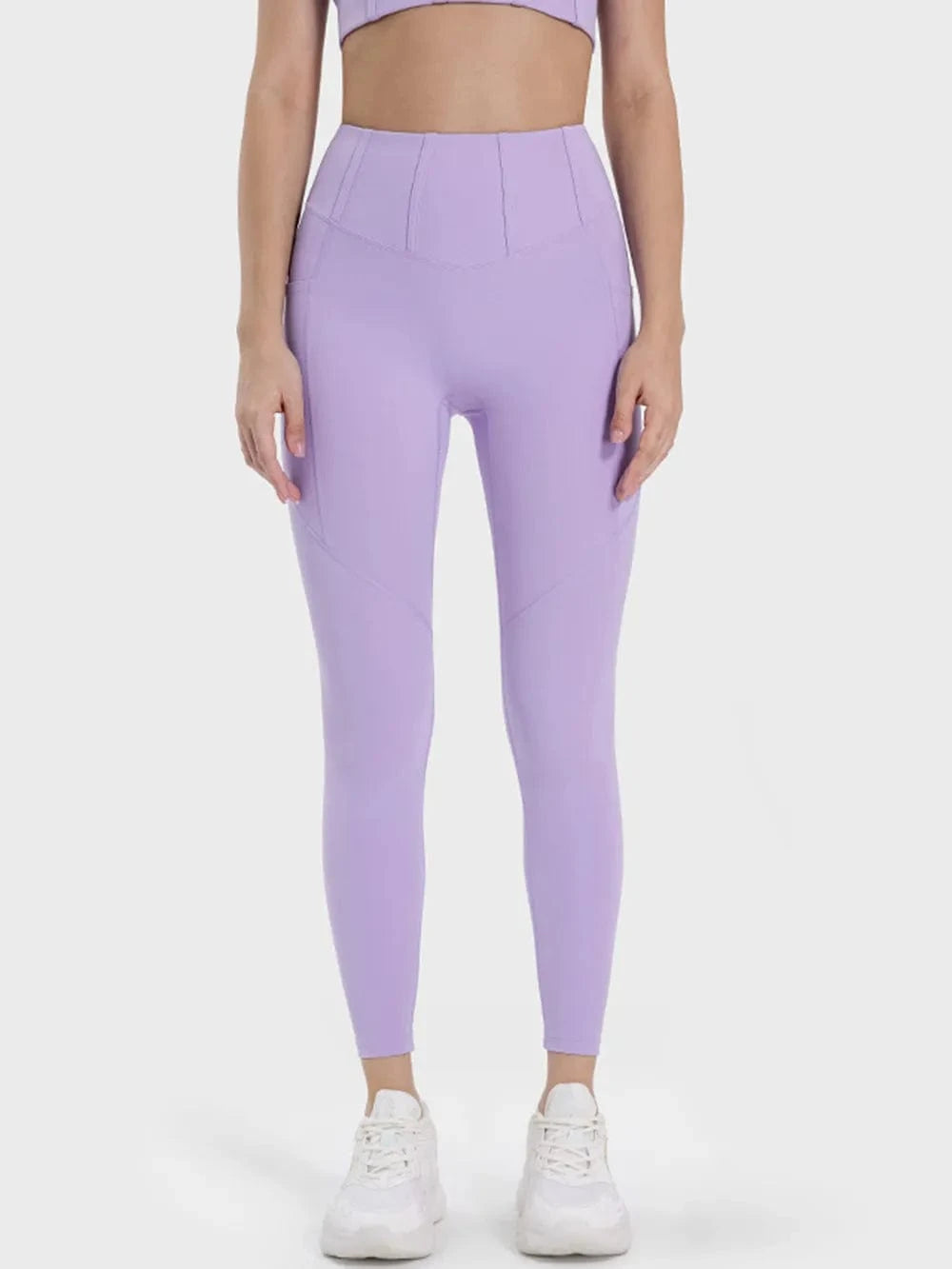 Millennia Pocketed High Waist Active Leggings - ShalayeFashion