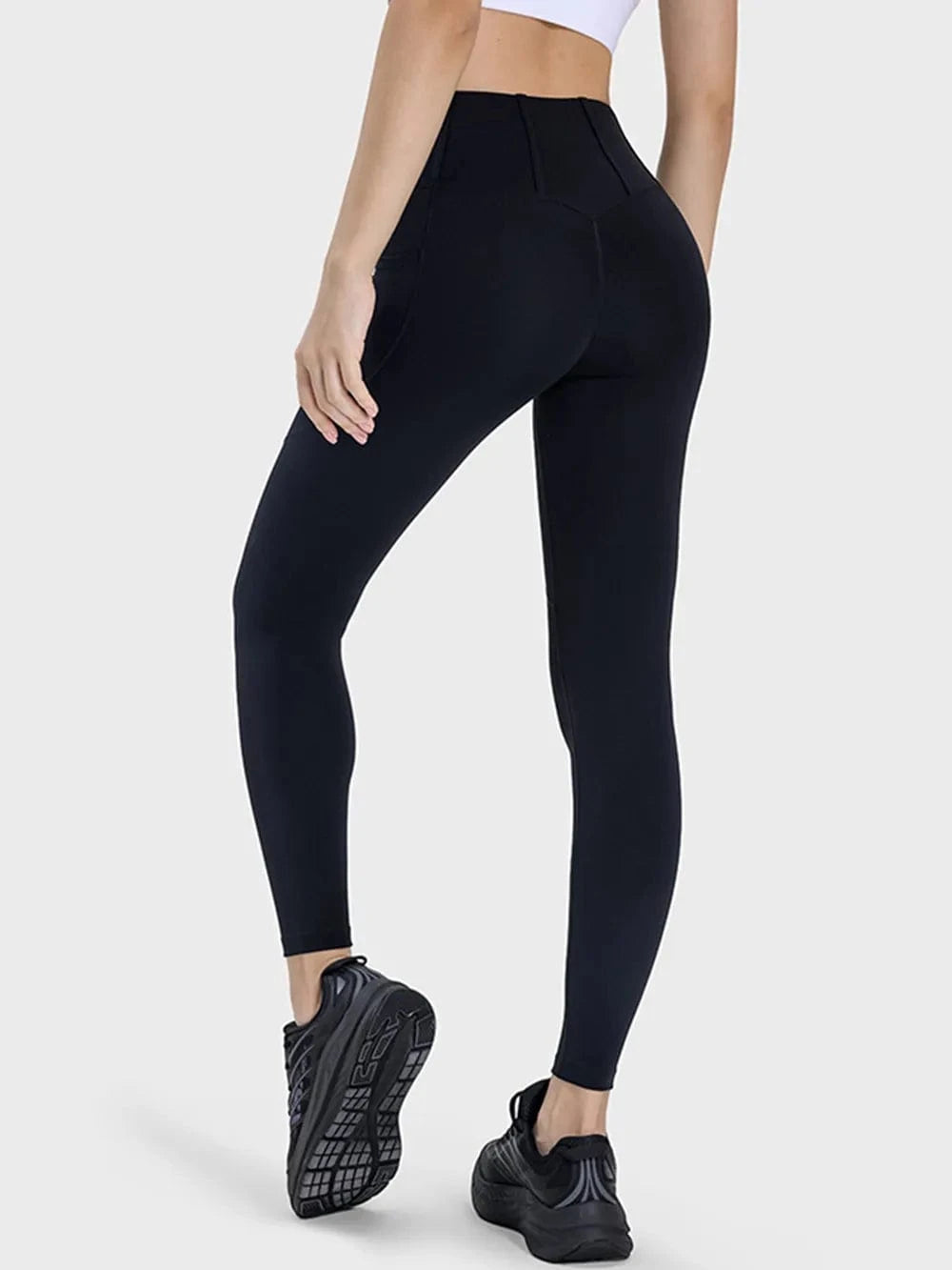 Millennia Pocketed High Waist Active Leggings - ShalayeFashion