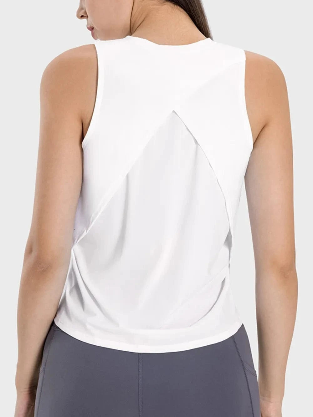 Millennia Round Neck Active Tank - ShalayeFashion